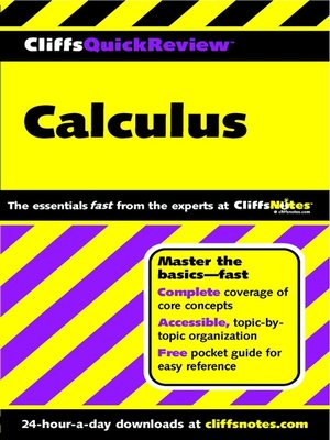 cover image of CliffsQuickReview Calculus